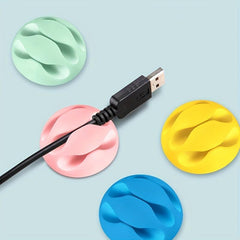 3 Slot Charge Cable Clip Wire Winder USB Cable Holder