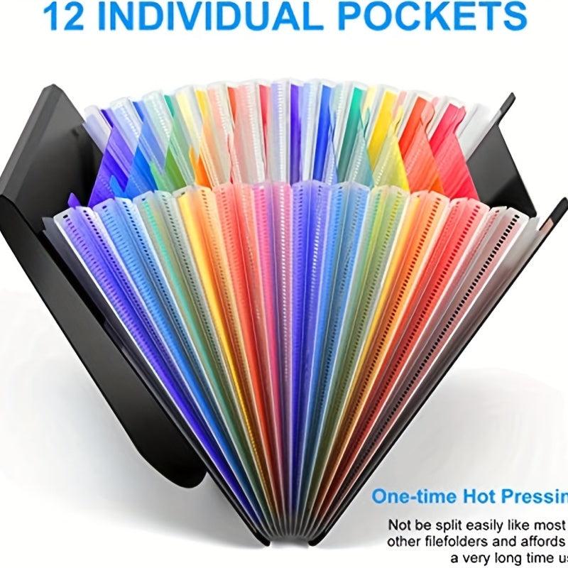Expanding File Folder 24 Pockets Accordian File Organizer