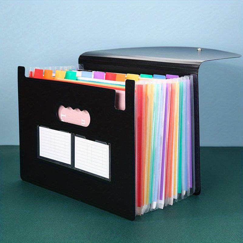 Expanding File Folder 24 Pockets Accordian File Organizer