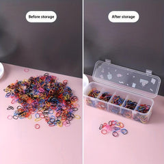 Multifunctional Storage Box 5 Grid Hair Ring Jewelry Cable Management