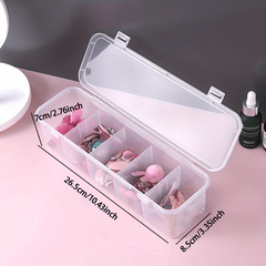 Multifunctional Storage Box 5 Grid Hair Ring Jewelry Cable Management