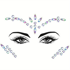 EYENICE Mermaid Face Jewels & Body Glitter Holographic Alien Costume