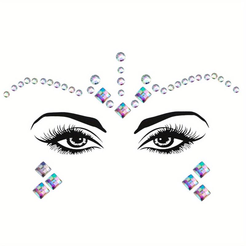 EYENICE Mermaid Face Jewels & Body Glitter Holographic Alien Costume