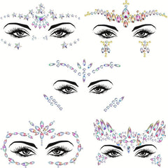 EYENICE Mermaid Face Jewels & Body Glitter Holographic Alien Costume