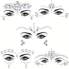 EYENICE Mermaid Face Jewels & Body Glitter Holographic Alien Costume