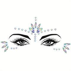 EYENICE Mermaid Face Jewels & Body Glitter Holographic Alien Costume