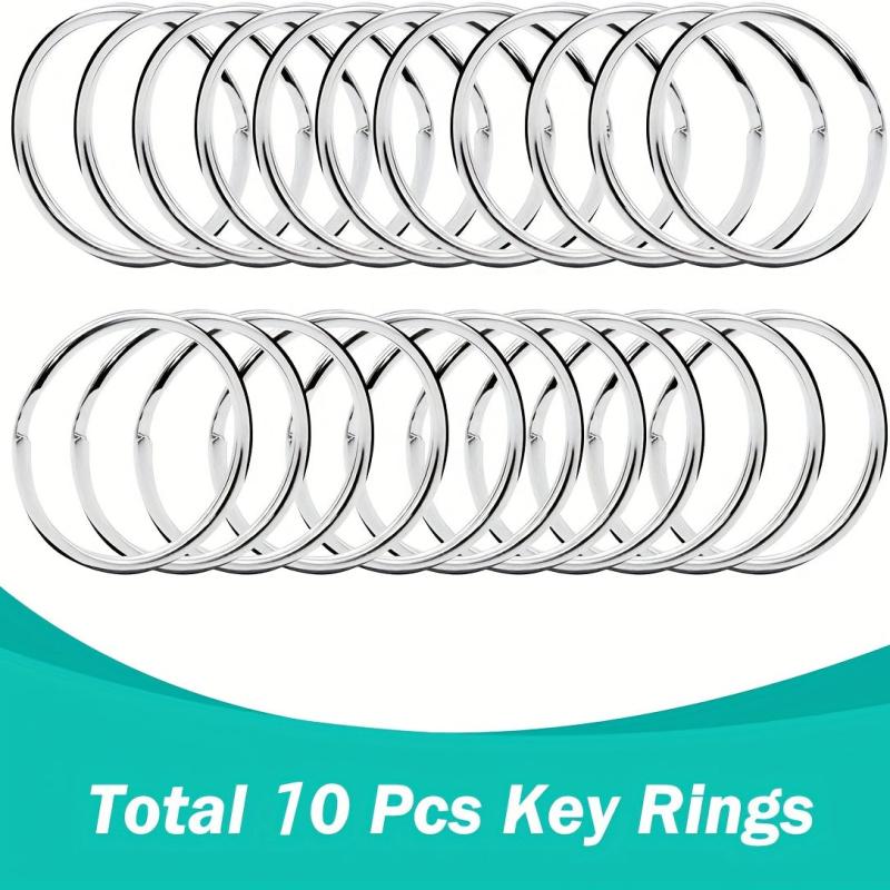 20Pcs Metal Swivel Snap Hook Key Rings for Keychain Making Crafts
