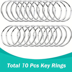 20Pcs Metal Swivel Snap Hook Key Rings for Keychain Making Crafts