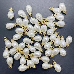 10x20mm Colorful Acrylic Teardrop Pearl Beads Charm