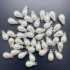 10x20mm Colorful Acrylic Teardrop Pearl Beads Charm