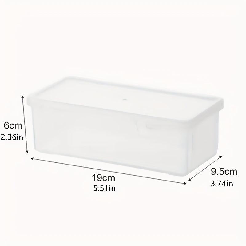 Plastic Clear Storage Box Small Items Toy Decorations Stickers Stationery