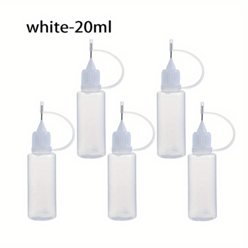5pcs Needle Tip Glue Applicator Bottle Paper Quilling Scrapbooking Craft Tool