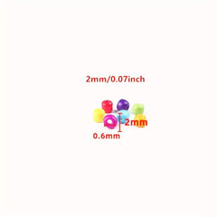 1000pcs 2mm Charm Czech Glass Seed Beads DIY Jewelry