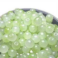 8mm Glass Jade Bead Gradient Double Round Bead DIY Bracelet Necklace