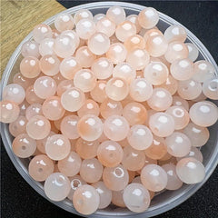 8mm Glass Jade Bead Gradient Double Round Bead DIY Bracelet Necklace