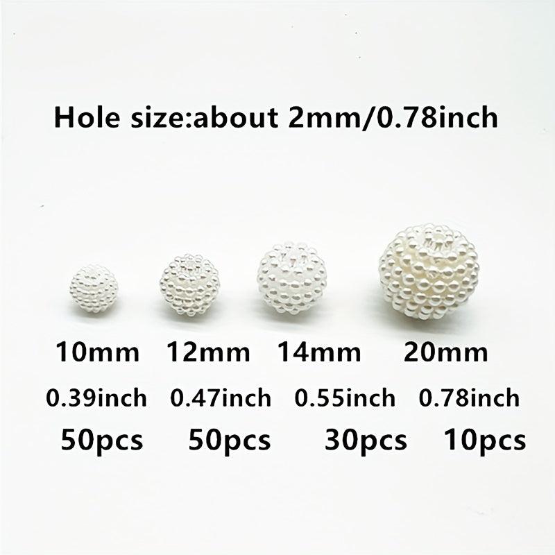 10 12 14 20mm Acrylic Bayberry Pearl Beads Round Spacer Beads For Jewelry Making