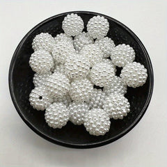 10 12 14 20mm Acrylic Bayberry Pearl Beads Round Spacer Beads For Jewelry Making