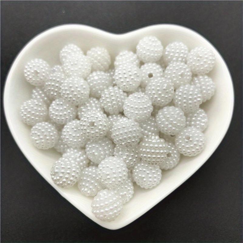 10 12 14 20mm Acrylic Bayberry Pearl Beads Round Spacer Beads For Jewelry Making