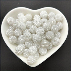 10 12 14 20mm Acrylic Bayberry Pearl Beads Round Spacer Beads For Jewelry Making