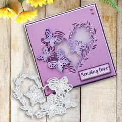 Butterfly Heart Metal Cutting Die for Crafting and Scrapbooking