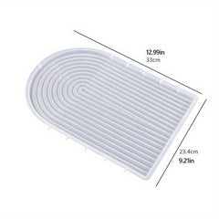Arched Wave Shape Silicone Mold DIY Background Plate Coaster Craft