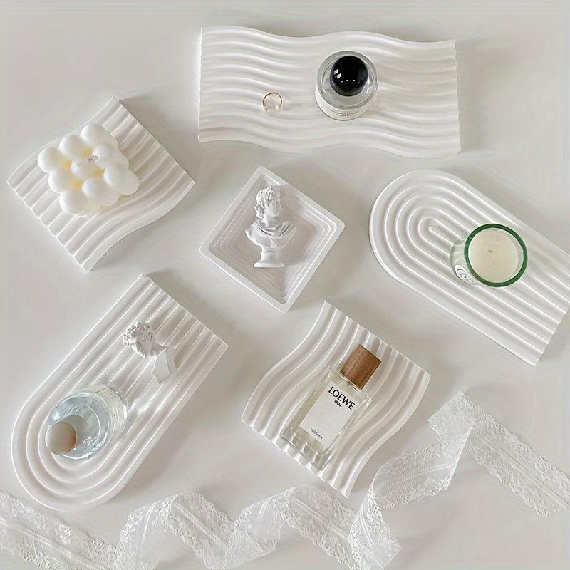 Arched Wave Shape Silicone Mold DIY Background Plate Coaster Craft