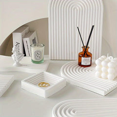 Arched Wave Shape Silicone Mold DIY Background Plate Coaster Craft