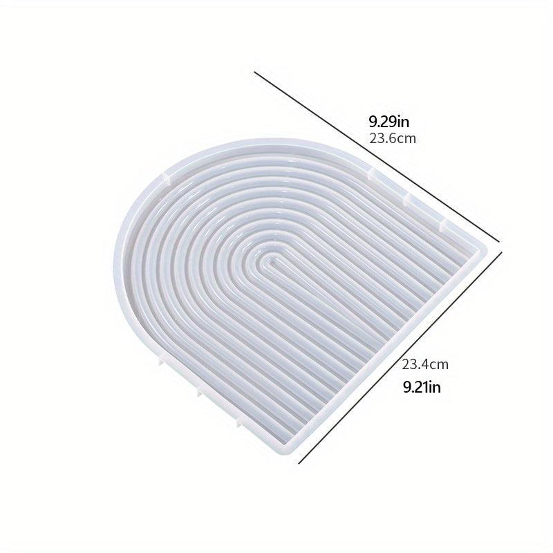 Arched Wave Shape Silicone Mold DIY Background Plate Coaster Craft
