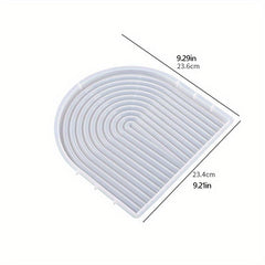 Arched Wave Shape Silicone Mold DIY Background Plate Coaster Craft