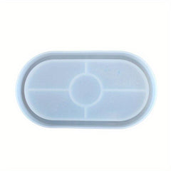 Oval Epoxy Silicone Resin Mould for DIY Storage Tray & Jewelry Making