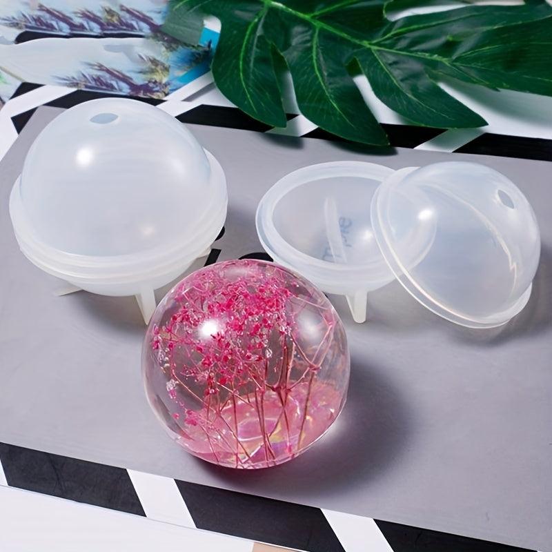 Round Ball Epoxy Silicone Mold 3D Planet Ball Craft Mold Resin Casting Mold
