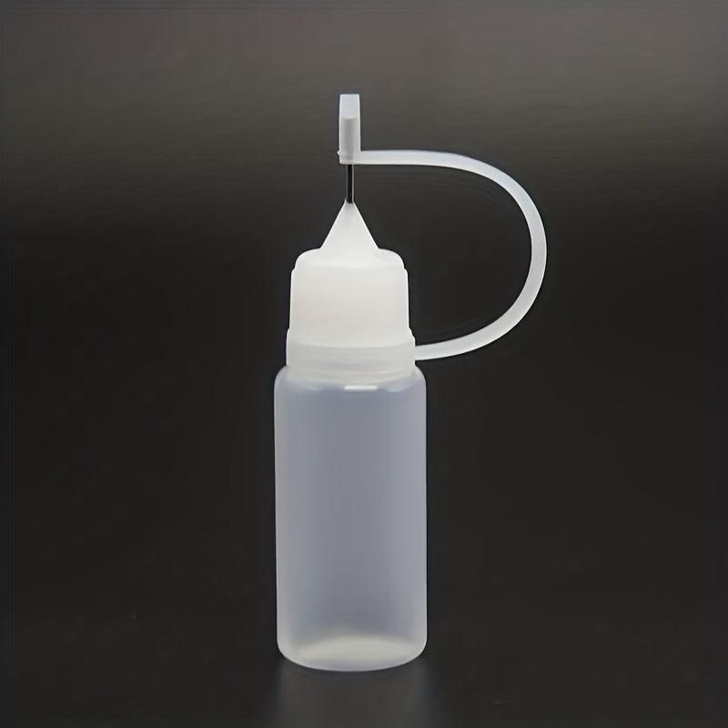 5pcs Squeeze Bottles Needle Tip PE Glue Applicator Craft Tool Transparent