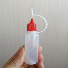 5pcs Squeeze Bottles Needle Tip PE Glue Applicator Craft Tool Transparent