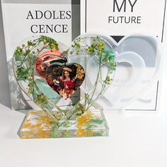 Large Heart Display Resin Mold DIY Personalized Photo Heart Shape Silicone Mold