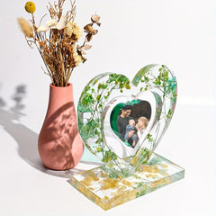 Large Heart Display Resin Mold DIY Personalized Photo Heart Shape Silicone Mold