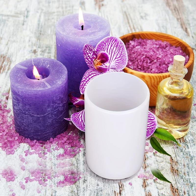 Cylindrical Silicone Mold for Candle Aromatherapy DIY