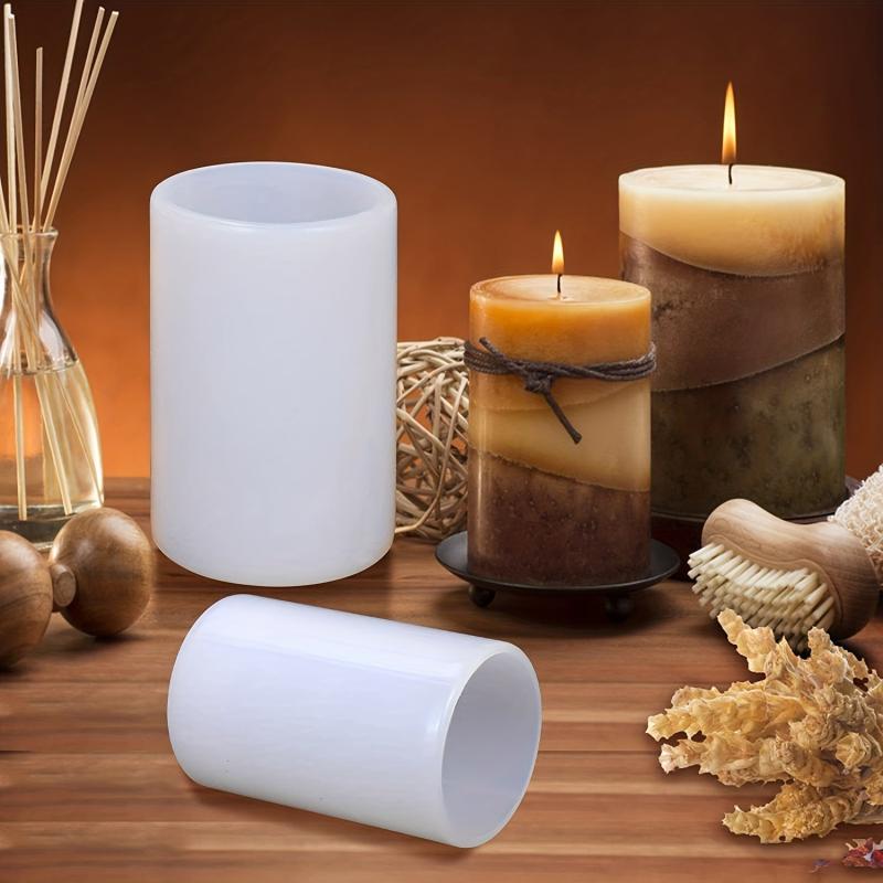 Cylindrical Silicone Mold for Candle Aromatherapy DIY