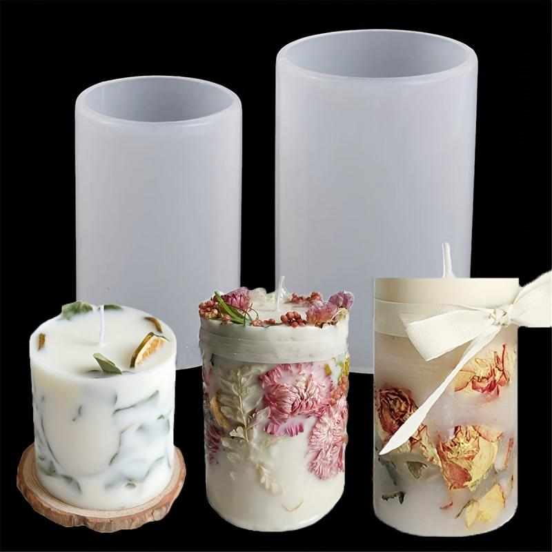 Cylindrical Silicone Mold for Candle Aromatherapy DIY