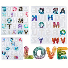 Silicone Letter Resin Molds - DIY Keychain Epoxy Casting