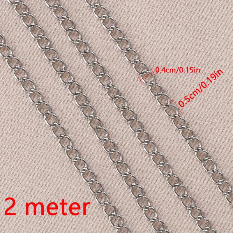 2m Stainless Steel Chain DIY Bracelet Necklace Making