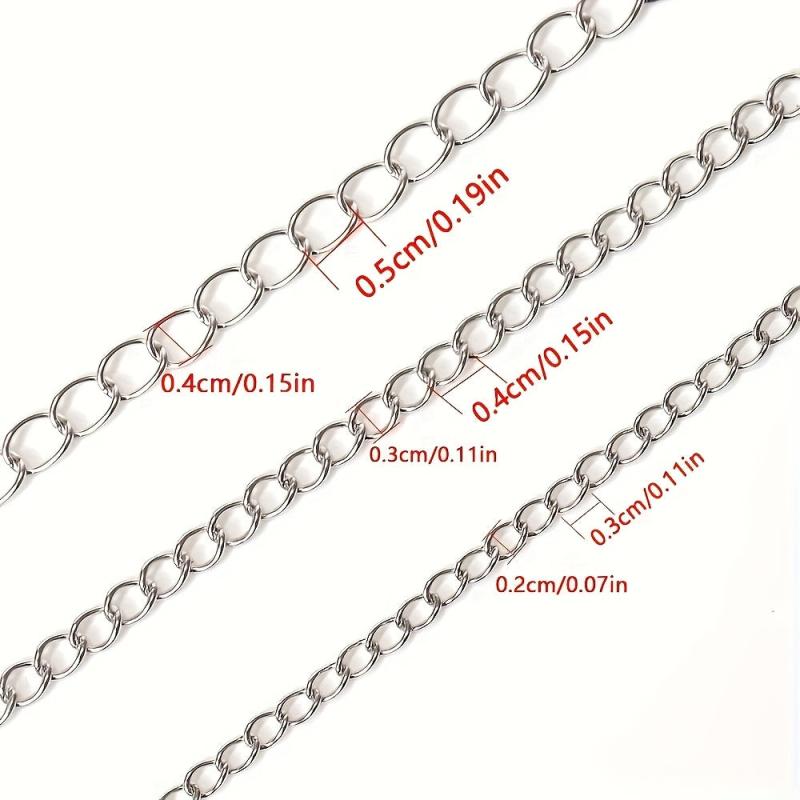 2m Stainless Steel Chain DIY Bracelet Necklace Making