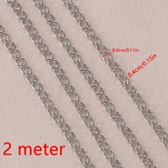 2m Stainless Steel Chain DIY Bracelet Necklace Making