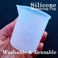 250ml Silicone Measuring Cup for Epoxy Resin - Washable & Reusable