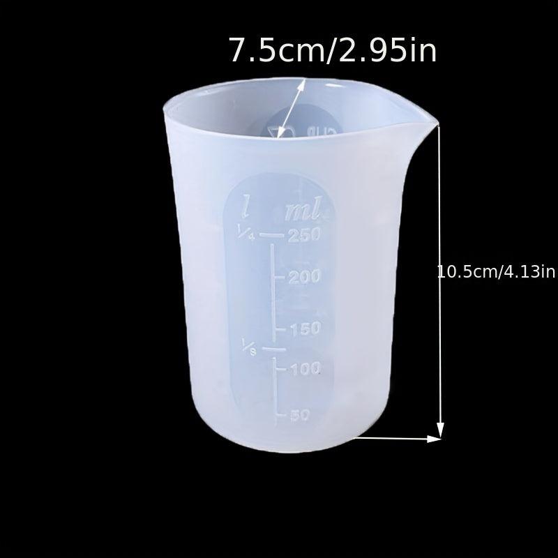 250ml Silicone Measuring Cup for Epoxy Resin - Washable & Reusable