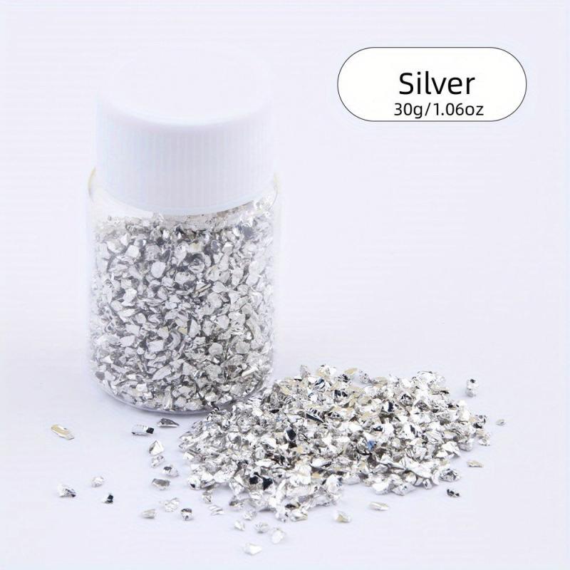 30g Crushed Glass Craft Glitter For Resin Nail Art DIY Jewelry