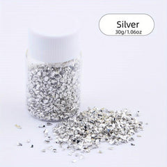 30g Crushed Glass Craft Glitter For Resin Nail Art DIY Jewelry