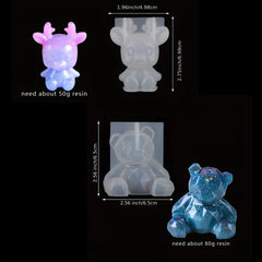 3D Animal Resin Silicone Molds Large Resin Casting Molds