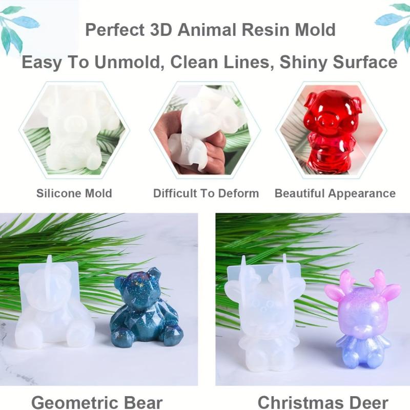 3D Animal Resin Silicone Molds Large Resin Casting Molds