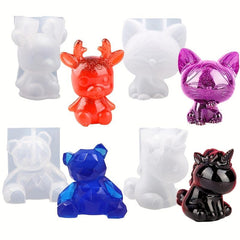 3D Animal Resin Silicone Molds Large Resin Casting Molds