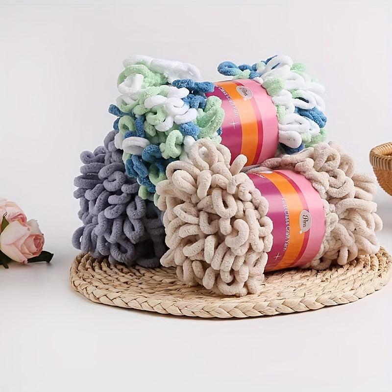Polyester Finger Loops Yarn for DIY Knitting & Crochet